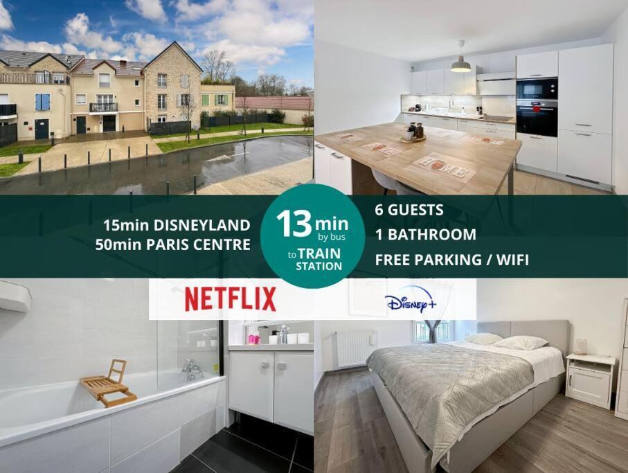 Le Cosy Villeneuve - Appartement Cosy Pour 6 A Disneyland Paris 외부 사진